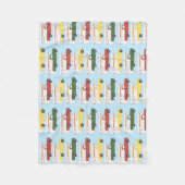 Truck Camping RVing Motorhome Rasta-kleuren Fleece Deken (Voorkant)