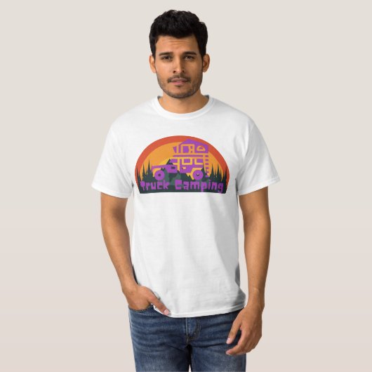 Truck Camping T-shirt (Voorkant volledig)