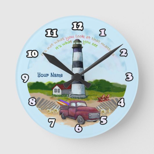Truck Choice Lighthouse clock Ronde Klok (Voorkant)