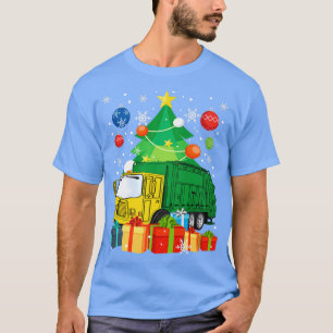 Truck Christmas Tree Lights Ornament Decor T-shirt
