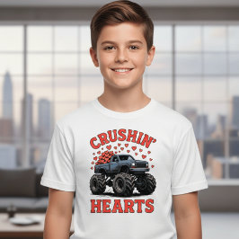 Truck Crushin' Hearts Kids T-shirt – Schattig Vale