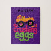 "TRUCK CRUSHING EIGS" GEPUBLICEERD. LEGPUZZEL (Verticaal)