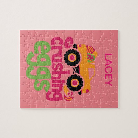 "TRUCK CRUSHING EIGS" GEPUBLICEERD. LEGPUZZEL (Horizontaal)