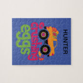 "TRUCK CRUSHING EIGS" GEPUBLICEERD. LEGPUZZEL (Horizontaal)