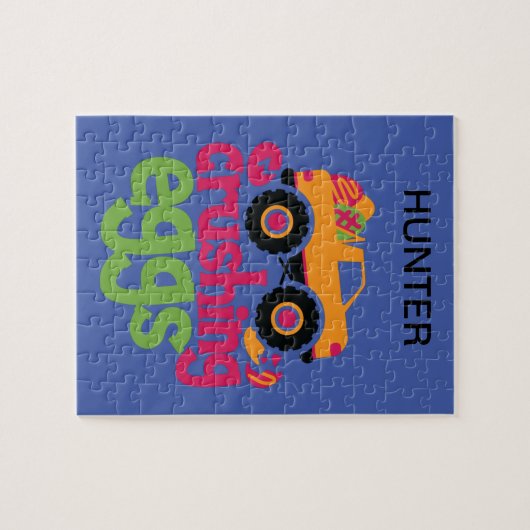 "TRUCK CRUSHING EIGS" GEPUBLICEERD. LEGPUZZEL (Horizontaal)