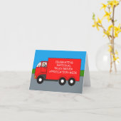 Truck Driver Appreciation Week Kaart (Gele Bloem)