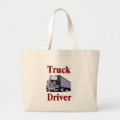 Truck Driver Bag Grote Tote Bag (Voorkant)