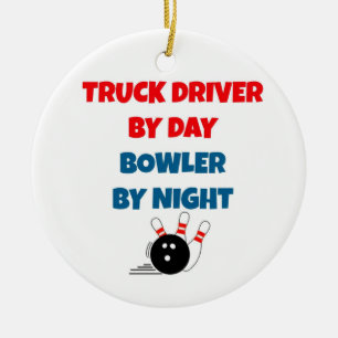 Truck Driver beroemd gemaakt door Day Bowler By Ni Keramisch Ornament