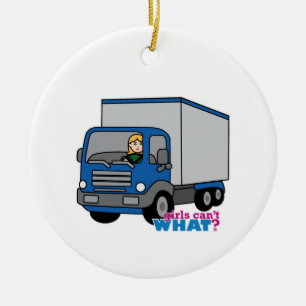 Truck Driver - Blue Truck Keramisch Ornament