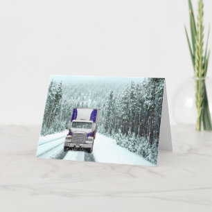 Truck Driver Christmas Feestdagen Kaart