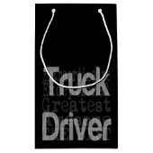Truck Driver Extraordinaire Kleine Gift Bag Klein Cadeauzakje (Achterkant)