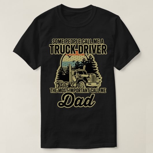 Truck Driver Funny Trucker  T-shirt (Design voorkant)
