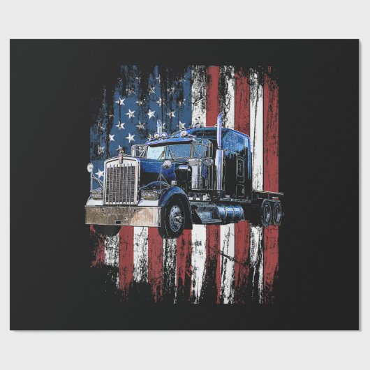 Truck Driver Gi voor vrachtwagen Truck Trucker Cadeaupapier (Vlak)