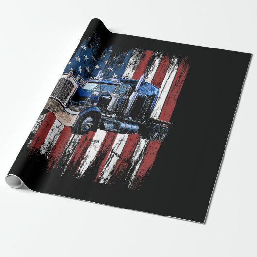 Truck Driver Gi voor vrachtwagen Truck Trucker Cadeaupapier (Uitgerold)