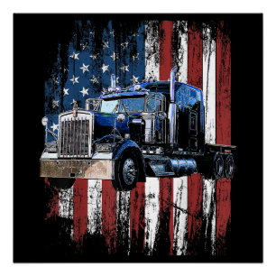 Truck Driver Gi voor vrachtwagen Truck Trucker Perfect Poster