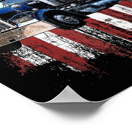 Truck Driver Gi voor vrachtwagen Truck Trucker Poster (Hoek)