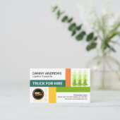 Truck Driver Highway Crossroad Road Visitekaartje (Staand voorkant)