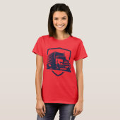 Truck Driver Logo. T-Shirt aanpassen (Voorkant volledig)