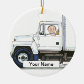 Truck Driver - Male Keramisch Ornament (Voorkant)