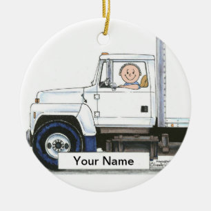 Truck Driver - Male Keramisch Ornament