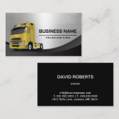 Truck Driver Metal Professional Transport Visitekaartje (Voorkant / Achterkant)
