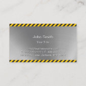 Truck Driver Metal Professional Visitekaartje (Achterkant)