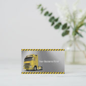 Truck Driver Metal Professional Visitekaartje (Staand voorkant)