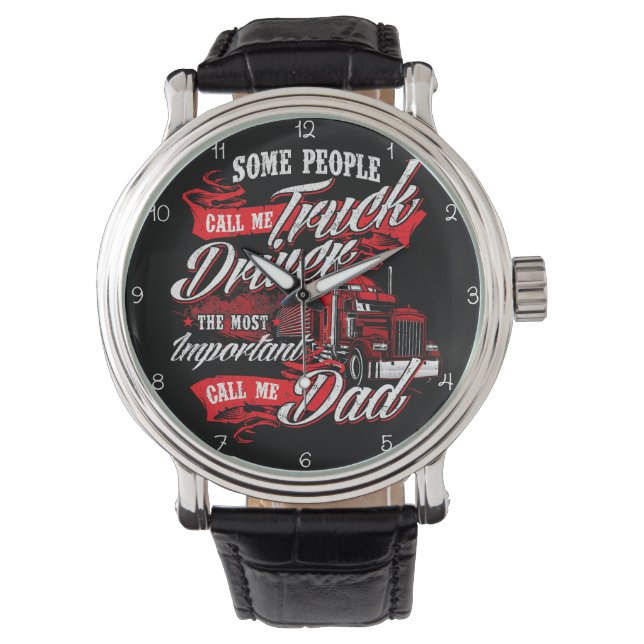 Truck Driver: Most Important Call Dad Horloge (Voorkant)