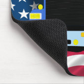 Truck Driver Mousepad met Amerikaanse vlag en Eagl Muismat (Hoek)