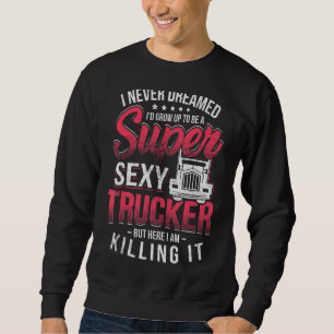 Truck Driver Novelty Semi Trailer Truck Big Rig Tr Trui