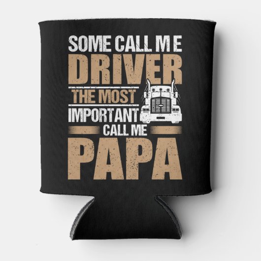 Truck Driver Papa Blikjeskoeler (Voorkant)