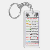 Truck Driver’s Survival Kit Funny & Thoughtful Sleutelhanger (Voorkant Links)