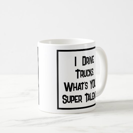 Truck Driver Super Talent. KoffieMok (Voorkant rechts)