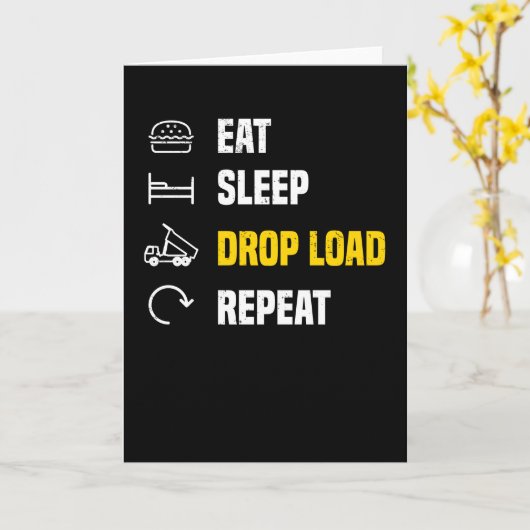 Truck Driver Truck Driver Vice Trucker Gezegden Kaart (Gele Bloem)