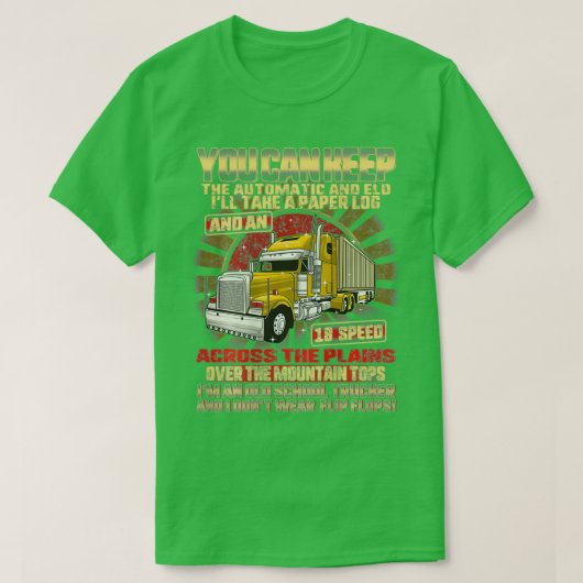 Truck Driver Trucker Daddy Husband 70 Feet T-shirt (Design voorkant)