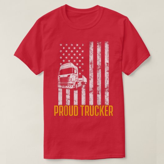 Truck Driver Trucker Funny T-shirt (Design voorkant)