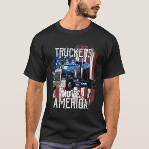 Truck Driver voor vrachtwagen met vrachtwagen T-shirt