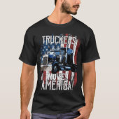 Truck Driver voor vrachtwagen met vrachtwagen T-shirt (Voorkant)