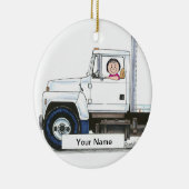 Truck Driver - Vrouw Keramisch Ornament (Rechts)