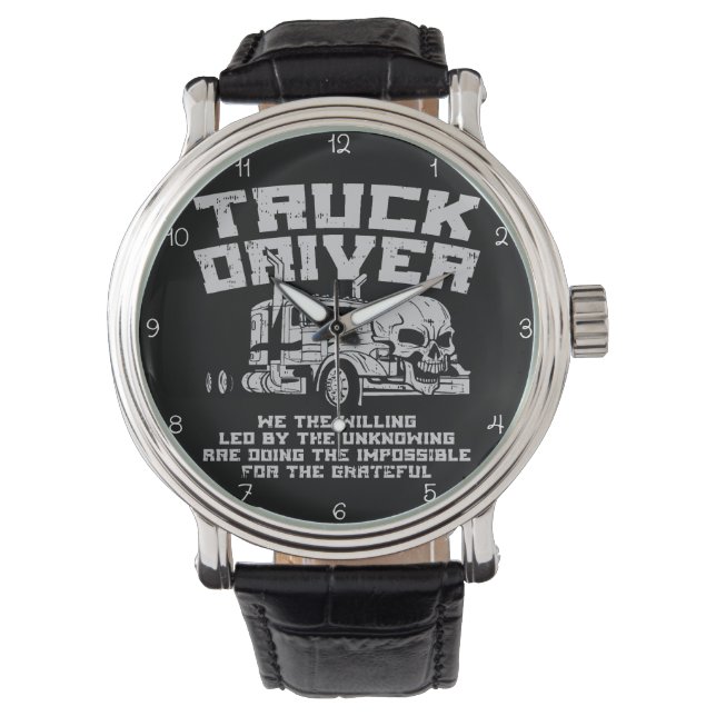 Truck Driver: Willing, Doing the Impossible Horloge (Voorkant)
