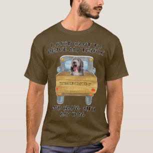 Truck Driving Dog Bearded Collie T-shirt