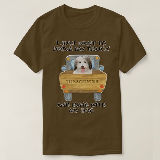 Truck Driving Dog Coton de Tulear T-shirt (Design voorkant)