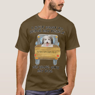 Truck Driving Dog Coton de Tulear T-shirt