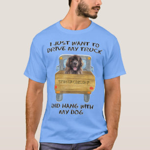 Truck Driving Dog Leonberger T-shirt