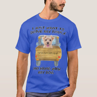 Truck Driving Dog Norfolk Terrier 2809 T-shirt