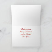  truck en schuur kerst Kaart (Binnen)