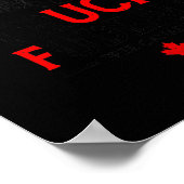 Truck Fudeau Anti Justin Trudeau Free Canada Poster (Hoek)