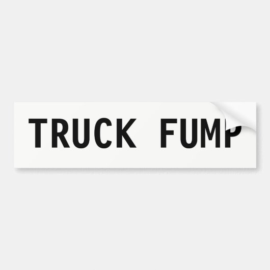TRUCK FUMP Bumpersticker (Voorkant)