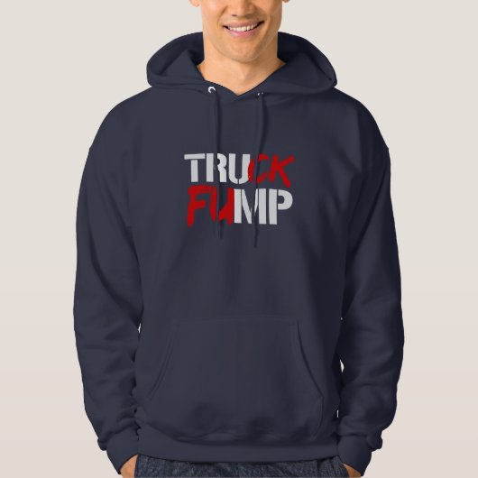 TRUCK FUMP SIGN - White - Election 2016 - Hoodie (Voorkant)