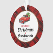 Truck Grootouders Eerste Kerstmis Ornament (voorkant)